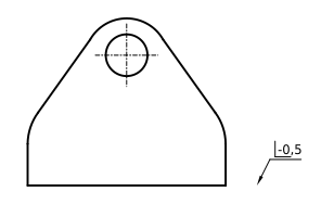 Zeichnung zu Angabe der erlaubten Werkstückkantenzustände in technischen Zeichnungen