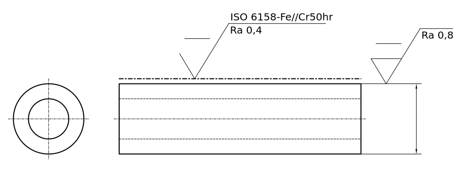 Beispielzeichnung mit Fertigungsverfahren