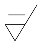 Grundsymbol mit Querlinie